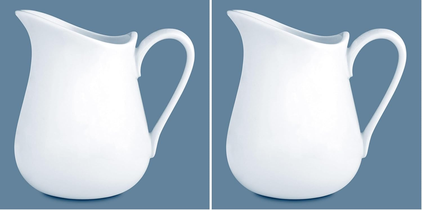 Wilkie Brothers Bone Porcelain Milk Jug, 110 Ml Capacity - 500 Ml (Pack Of 2)
