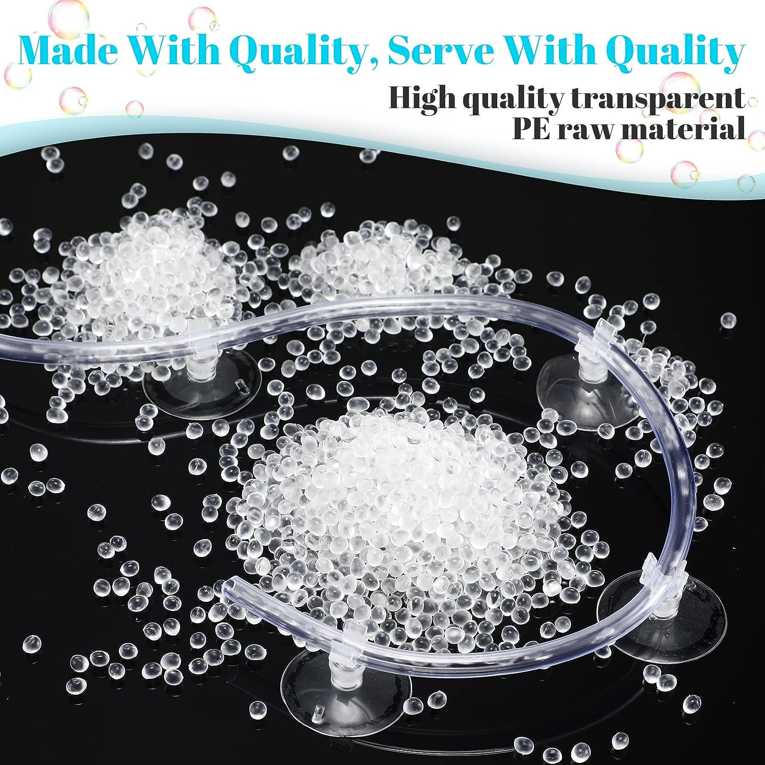 Boao 32.8 Ft Aquarium CO2 Proof Tubing Clear Airline Tubing Aquarium Air Tubing 5/16 Inch with 12 Pcs Suction Cups Aquarium Air Pump Accessories for Fish Tank image number 4