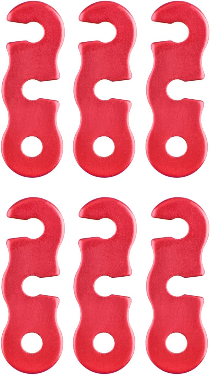 TRIWONDER Aluminum Alloy Guyline Cord Adjuster Tent Tensioners Rope Adjuster for Tent Hiking Camping (Blue - 12 Pack)