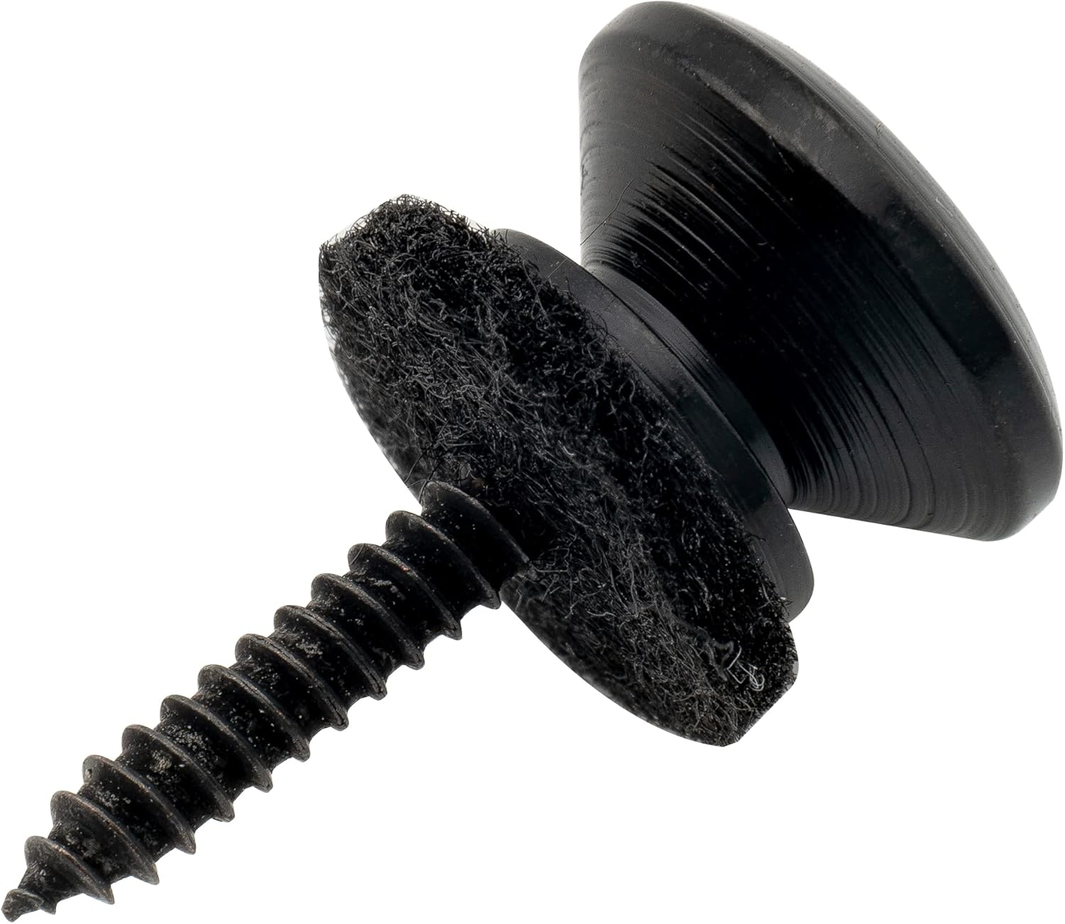 Musiclily Pro 14Mm Steel G-Type Strap Button End Pins for Acoustic Electric Guitar Bass, Black (Set of 2) image number 4