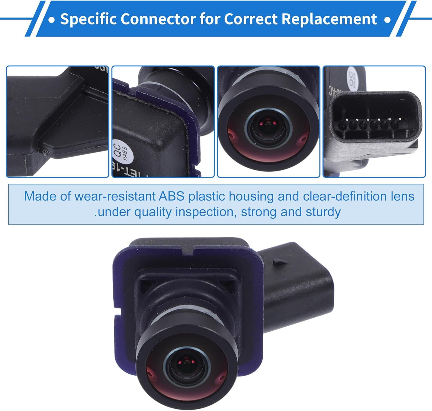 X AUTOHAUX 1 Pcs Rear View Camera for Ford Focus St/Sedan/Electric/Hatchback 2015-2018 License Plate Park Assist Camera Backup Reverse Camera