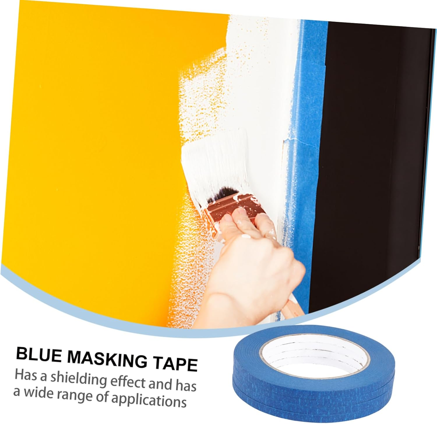 Hohopeti 4Pcs Heat-Resistant Tape Paper Adhesive Car Tape for Printing for DIY Projects and Car Sun Shades image number 1