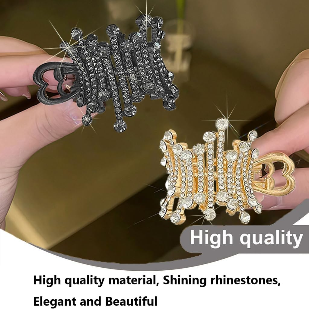 Xiciki High Ponytail Holder, Women'S Hair Clips for Thick Hair, Non-Slip Metal Hair Clip for High Ponytail Clips, Hair Clip for Ponytail, Ideal for Everyday Use and Sports image number 3