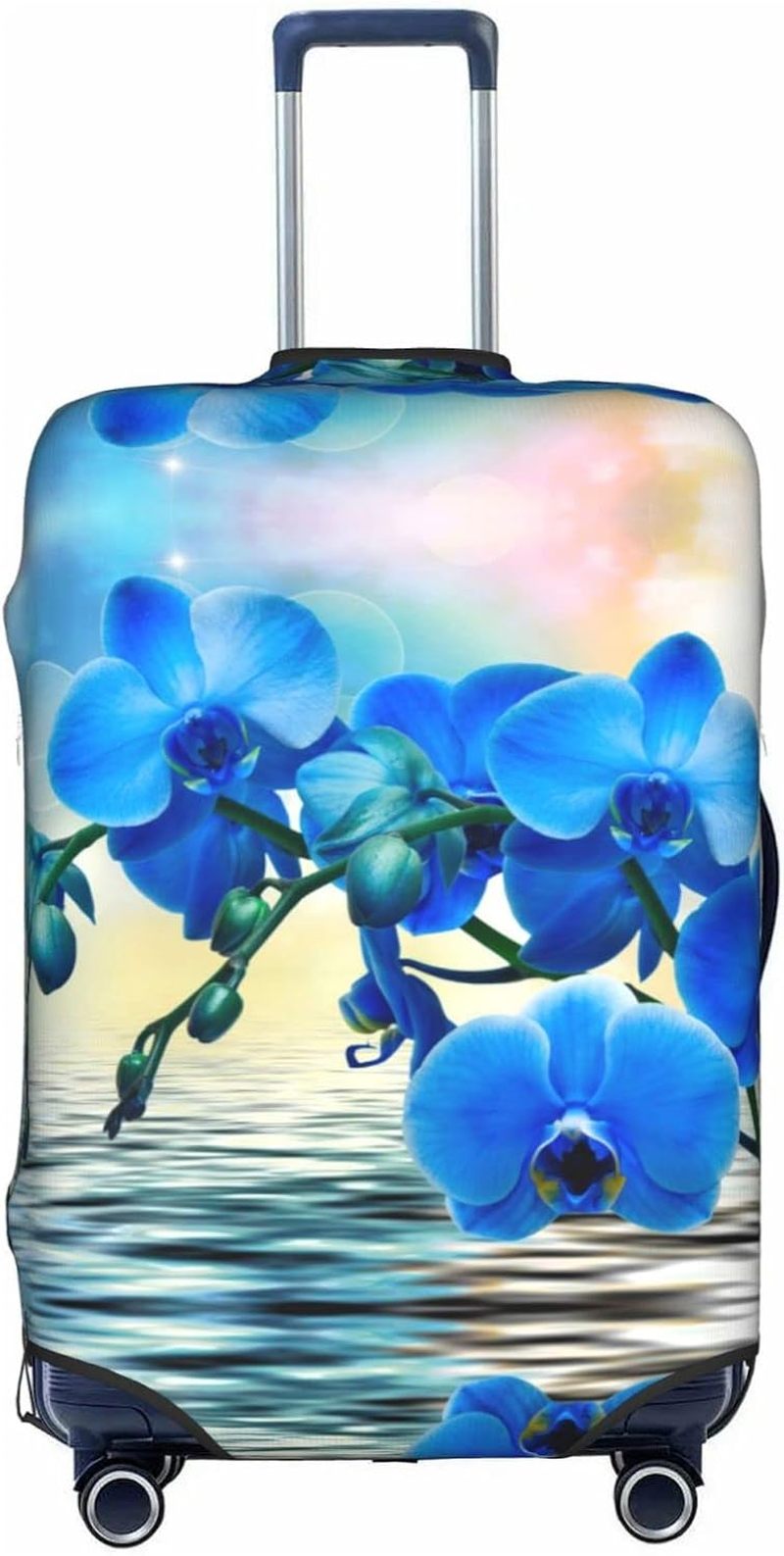 Beautiful Flower Luggage Cover Anti-Scratch Suitcase Protector Fits 18-32 Inch Luggage image number 2