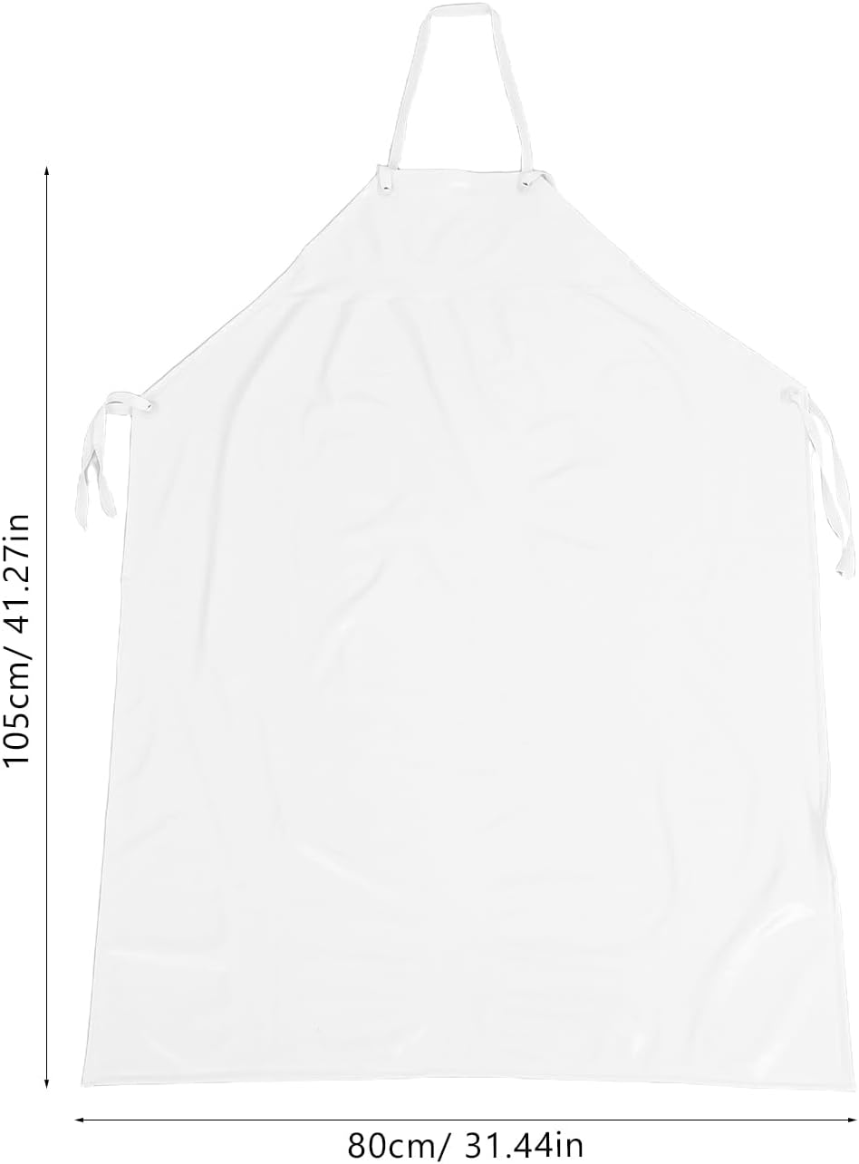 Alipis Waterproof Unisex Heavy Duty Apron for Butchers Kitchen (Black Random Style) image number 3