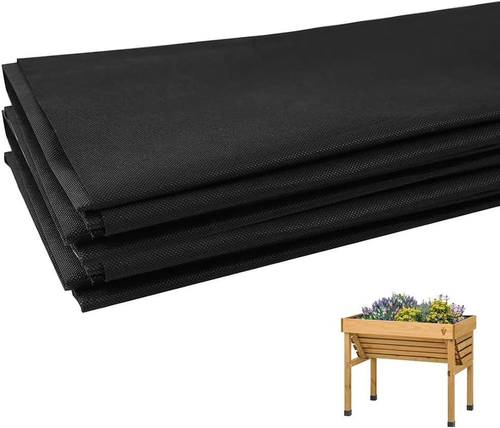 1 Pcs 63X83 Inch Breathable Planter Liner for Large Veg Troughs, Durable Non-Woven Fabric Basket Liner, Easy to Cut Replacement Window Box Liners for Outdoor Raised Garden Beds & Flower Pots image number 6