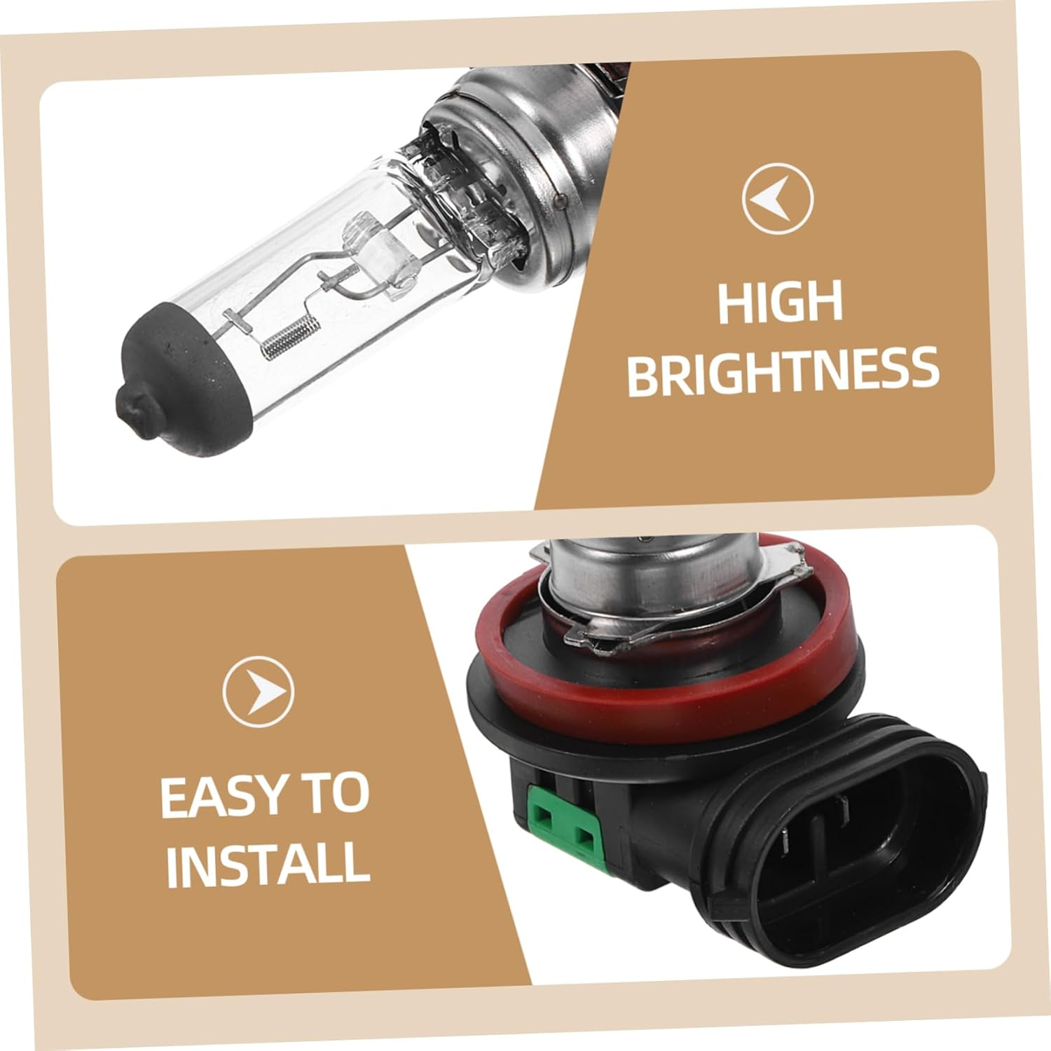 CHICAMPERA 2Pcs Fog Light Bulb Durable Automotive Replacement Headlight Bulb for Efficient Performance Quick Installation and Use Cars image number 6