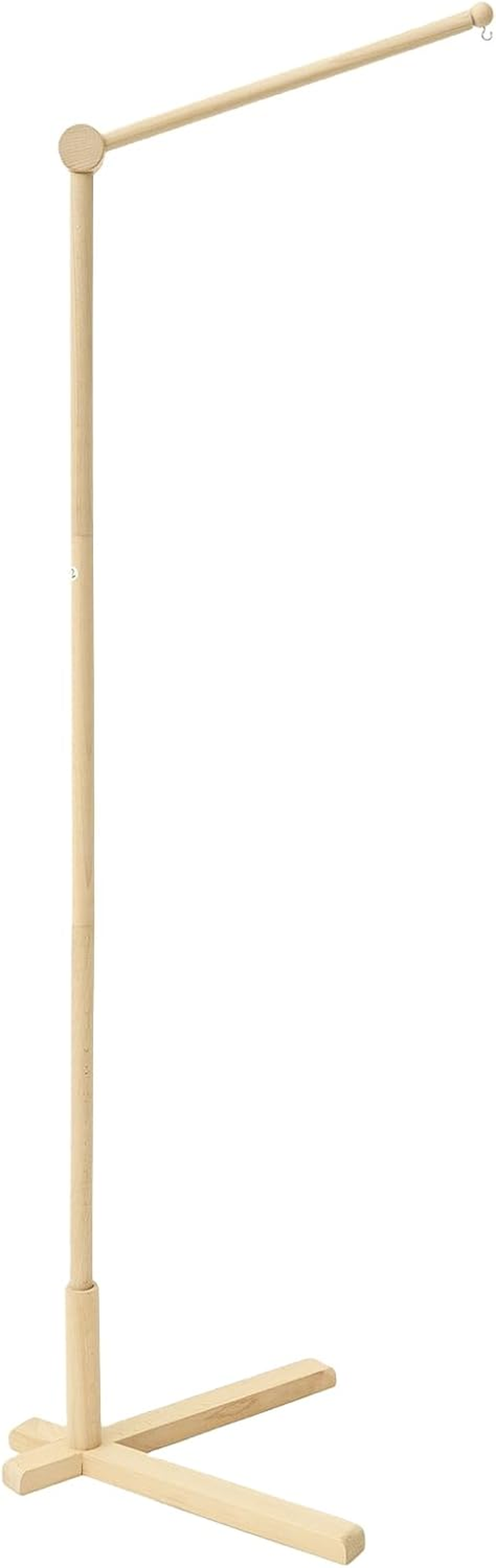 Wooden Floor Standing Baby Mobile Holder, 153.5Cm Adjustable Arm for Crib, Mobile Hanger Stand for Nursery, No Drill Needed, Safe Baby Bed Toy & Decor for Newborns image number 3
