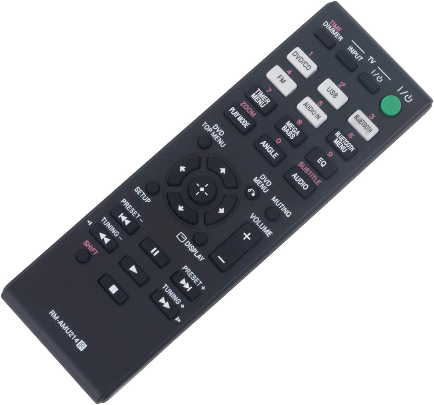RM-AMU214 Replaced Remote Fit for Sony Home Audio CMT-SBT40D HCD-SBT40D SS-SBT40D