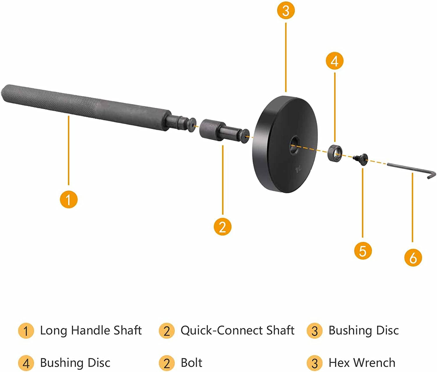 52-In-1 Custom Bushing Driver Set | Transmission Wheel Axle Bearing Race and Seal Installer, Remover, Press Tool Kit image number 1