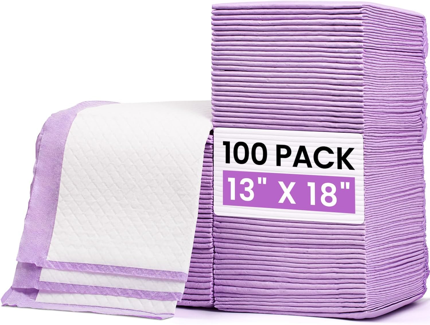 Baby Disposable Changing Pads 100 Pack Ultra Soft Waterproof Diaper Changing Liners 13 X 18 In image number 5