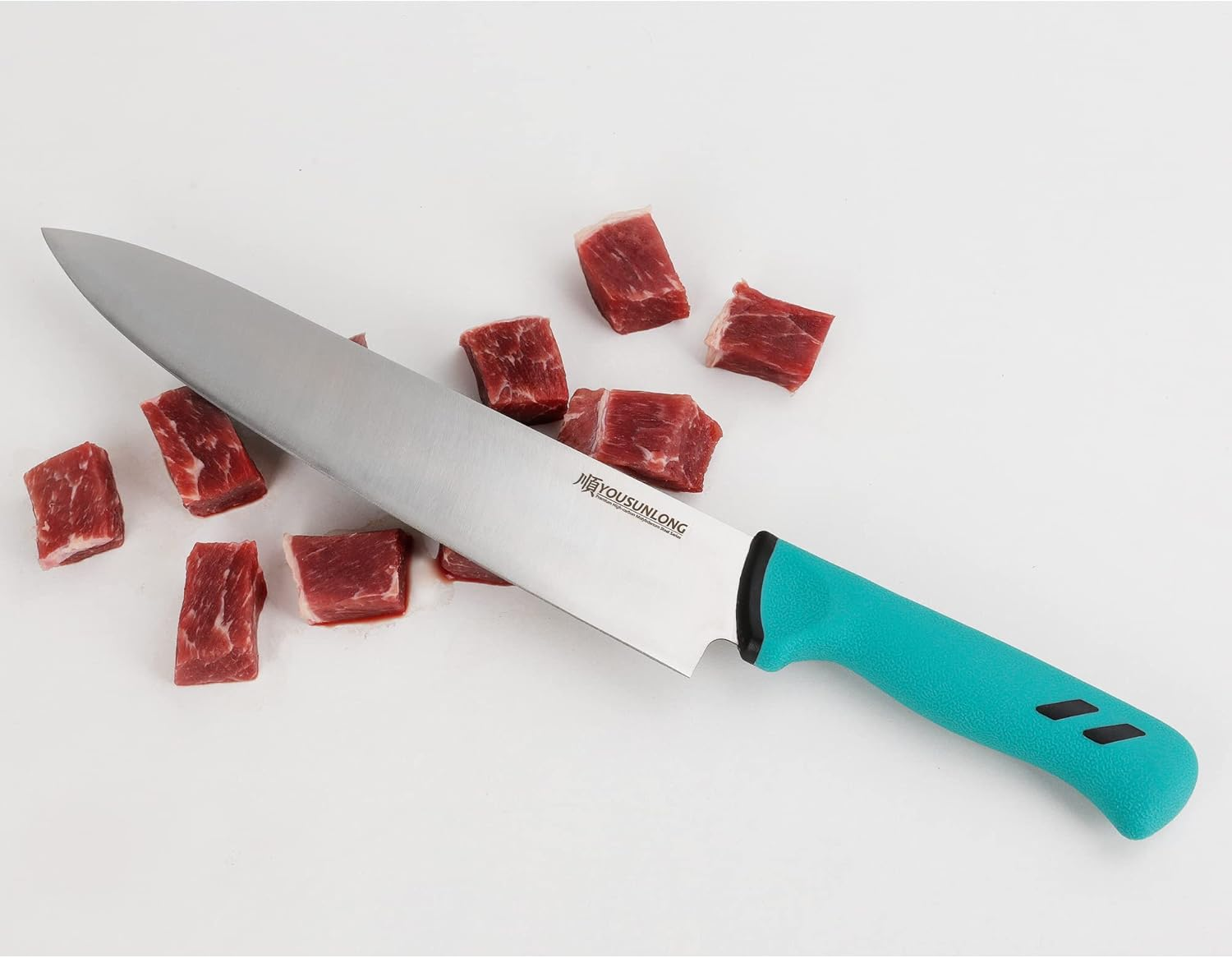 YOUSUNLONG Chef Knife - 10 Inch - Premium High-Carbon Molybdenum Steel Blade - Butchery Meat Processing Knife - Meat Cleaver Kitchen Knives - Ergonomic & Non-Slip Handle image number 2