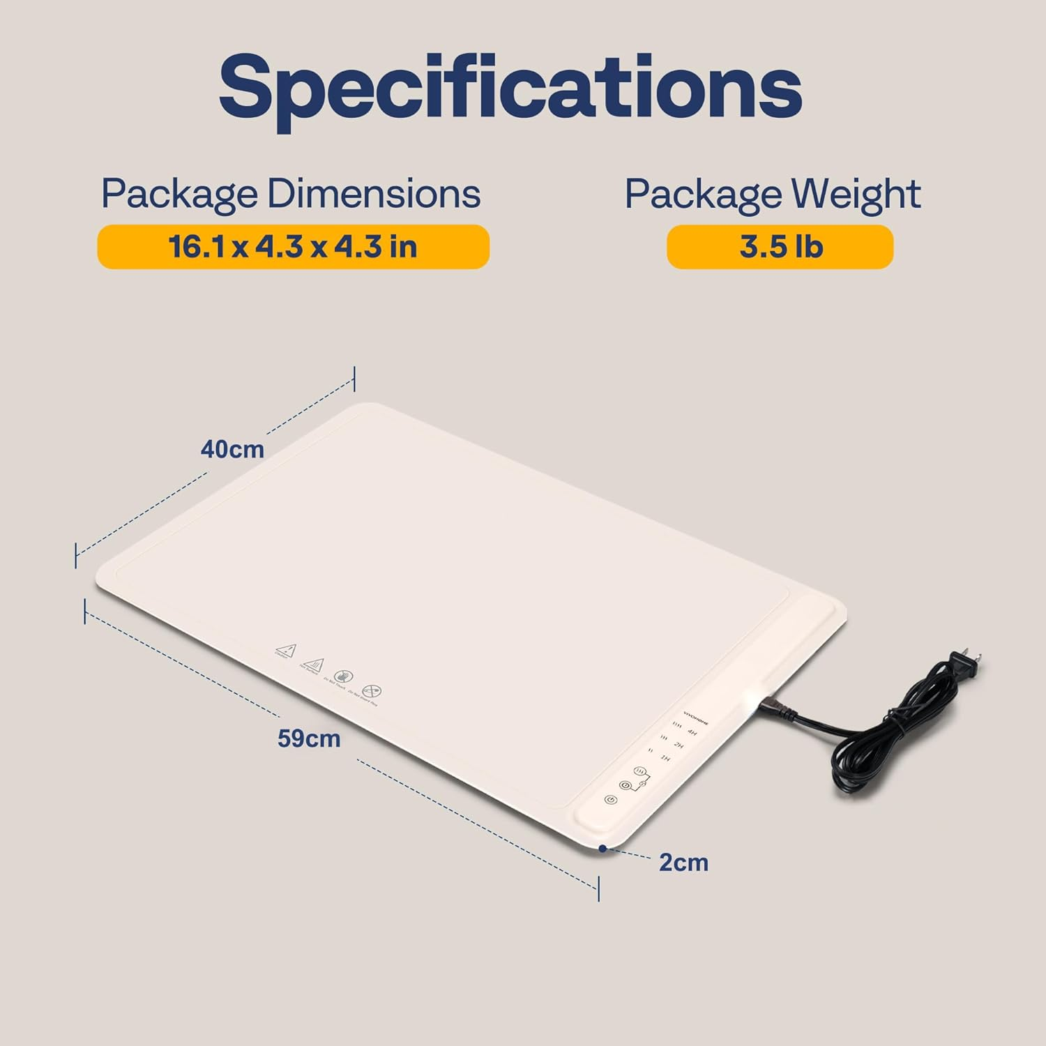 Food Warming Mat for Buffets, Full Surface Heating 3-Level Temperature and Timer Setting, Automatic Child Safety Lock, Electric Silicone Food Warmer for Parties, Gatherings, Khaki