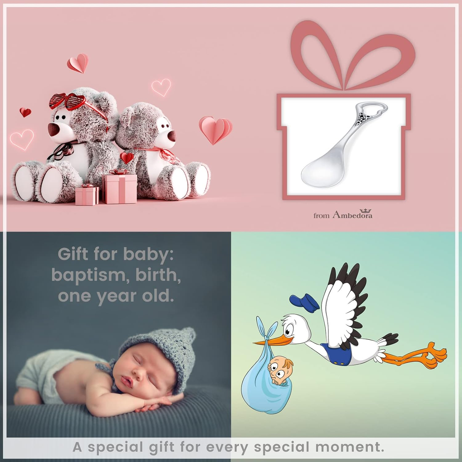 Sterling Silver Small Spoon Engraved Christening Birth Gift image number 4