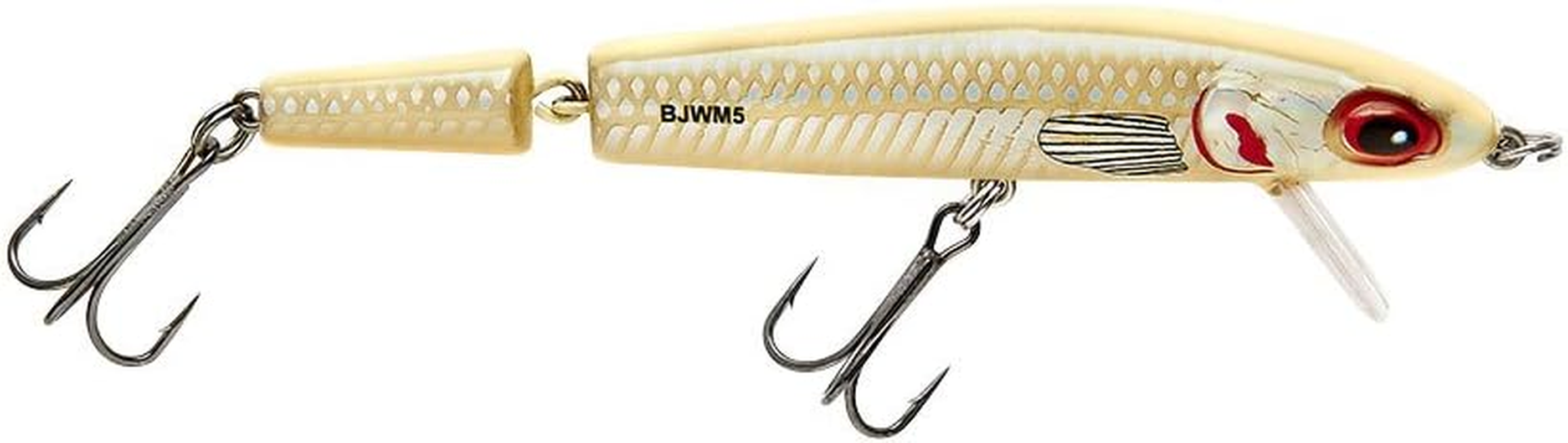 Bomber Lures Jointed Wake Minnow Fishing Lure - Produces a Fish-Enticing V-Wake