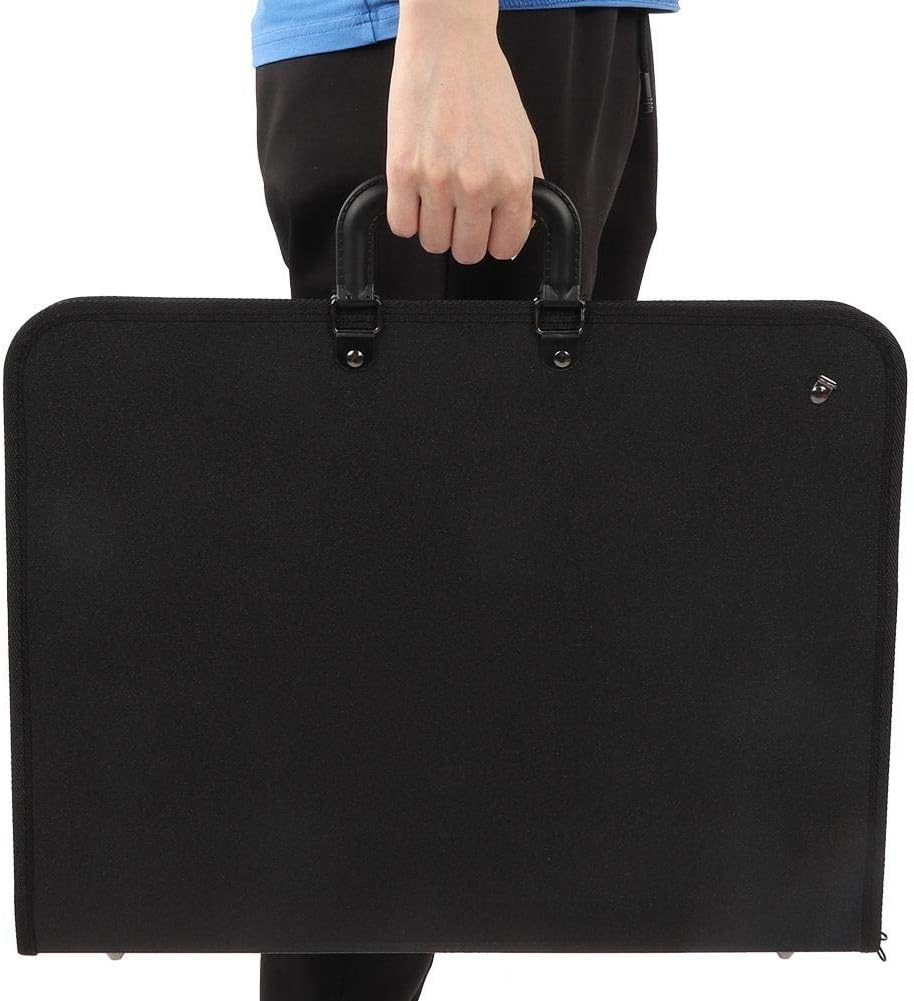 Painting Board Bag, PVC Portable Art Portfolio Case Bag A3 Drawing Sketch Board Storage File Bag Document Carry Case Artist Portfolio Case image number 2