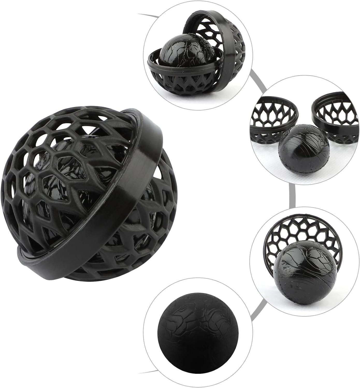 3Pcs Purse Cleaning Ball,Reusable Purse Clean Balls,Clean Ball Sticky Inside,Bag Clean Ball, Bag Cleaning Ball for Purse,Purse Cleaning Balls,Bag Cleaning Tool image number 4