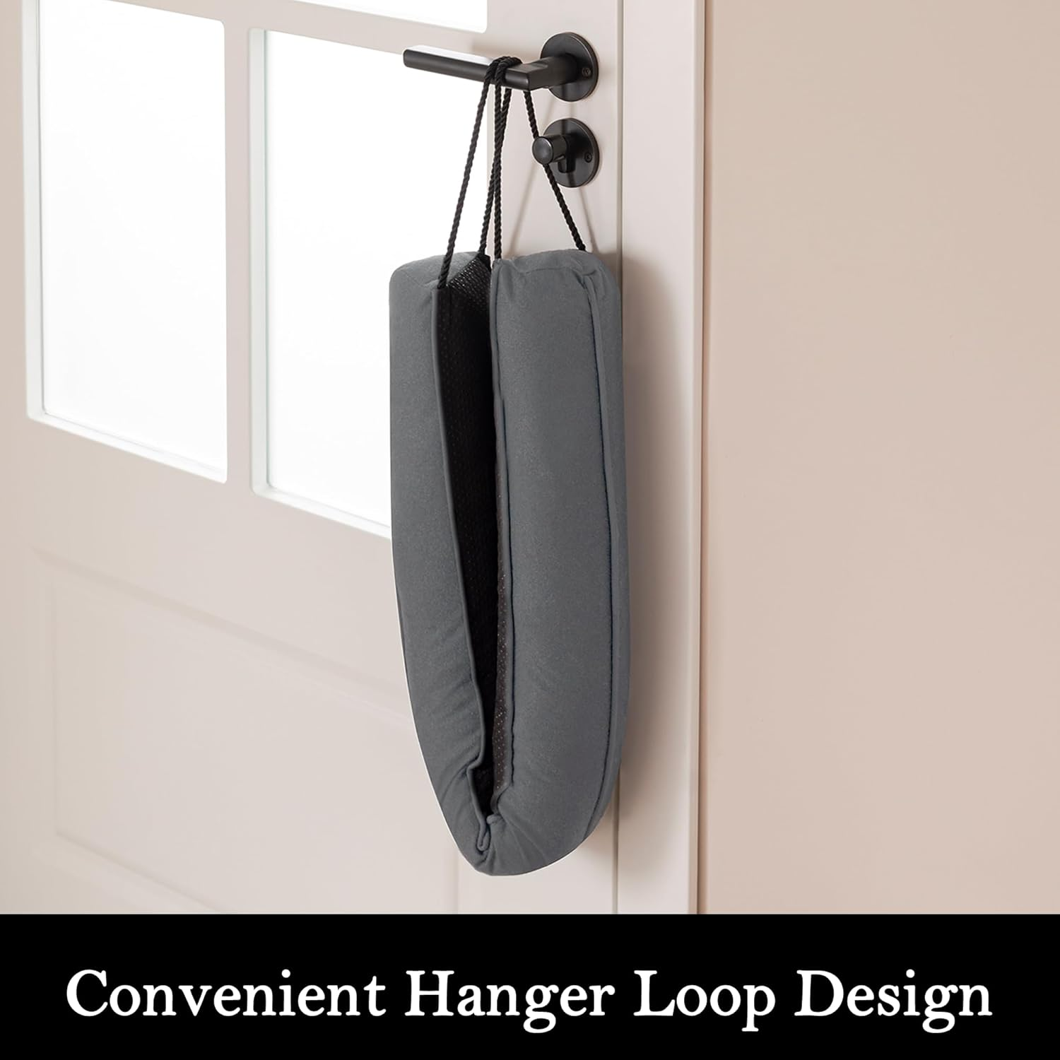 Sunolga 38" Door Draft Stopper Blocks Hot Cold Air with Removable Washable Cover for Gaps up to 3", All-Season Noise, Light, Dust and Wind Seal for the Bottom of Door and Window, Grey image number 2