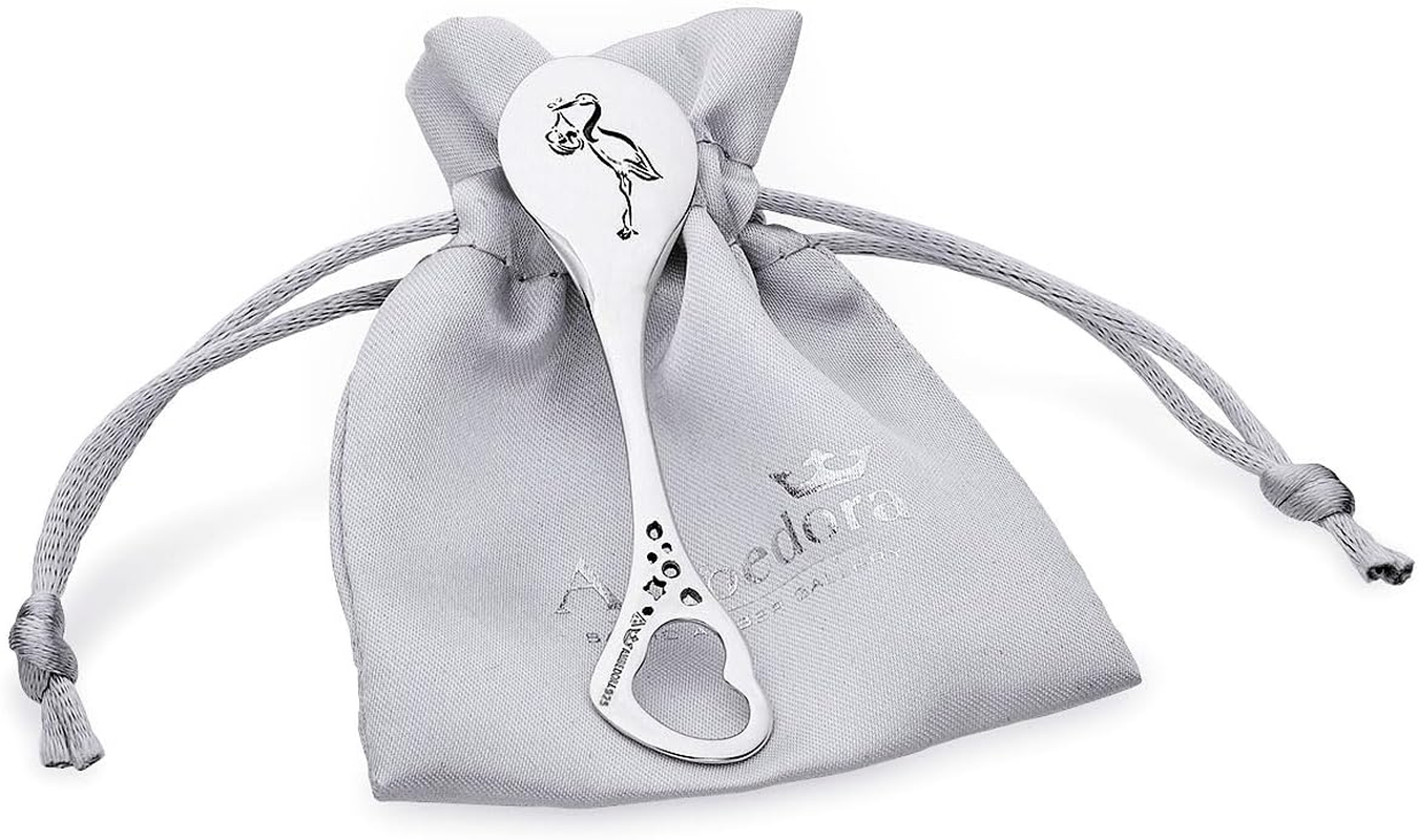 Sterling Silver Small Spoon Engraved Christening Birth Gift image number 3