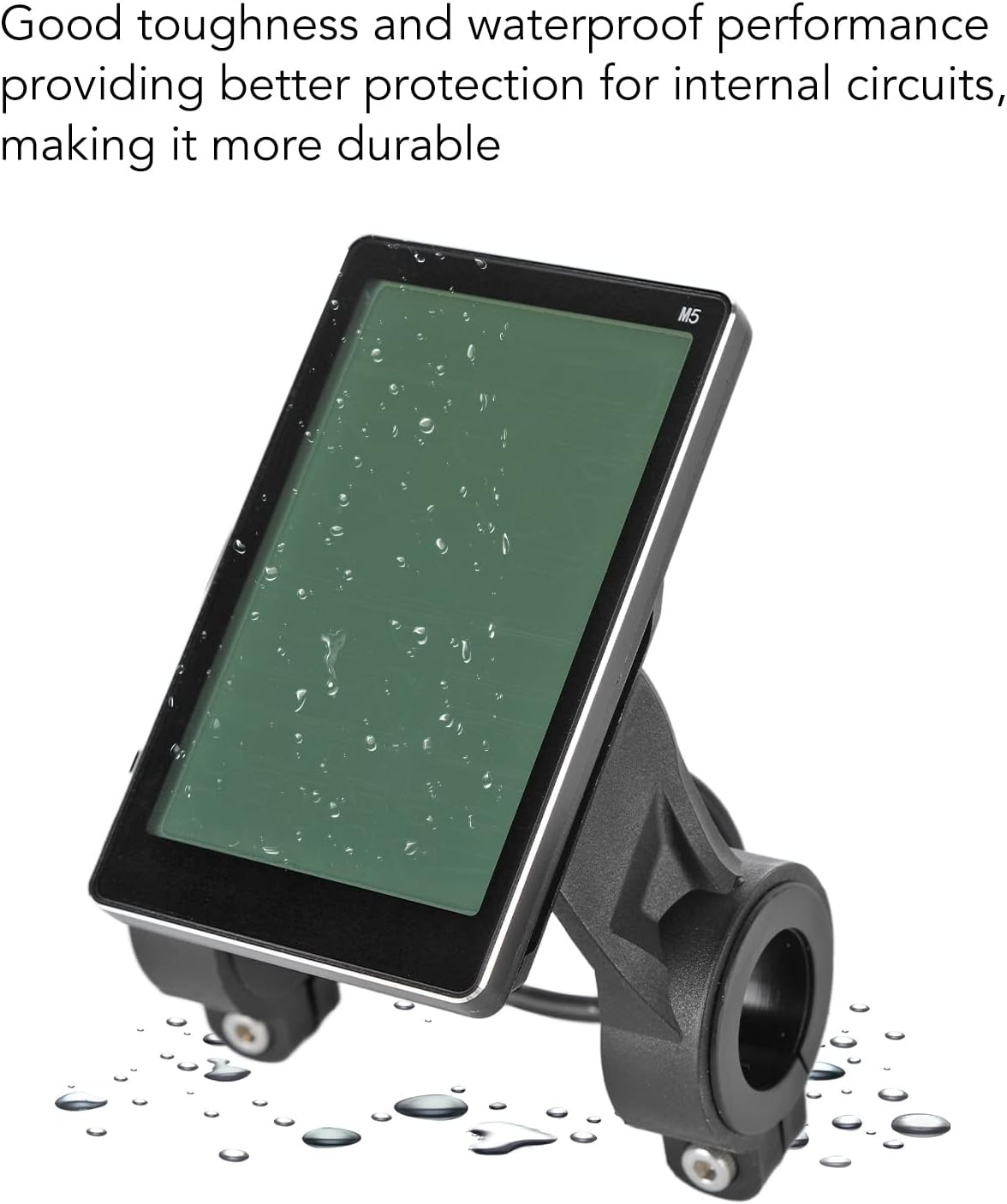 Electric Bike M5 LCD Display, 24V 36V 48V 60V 64V Universal Electric Scooter Display Panel Screen, Waterproof Portable ABS Ebike LCD Display for 31.8 22.2Mm Handlebar Ebike image number 4