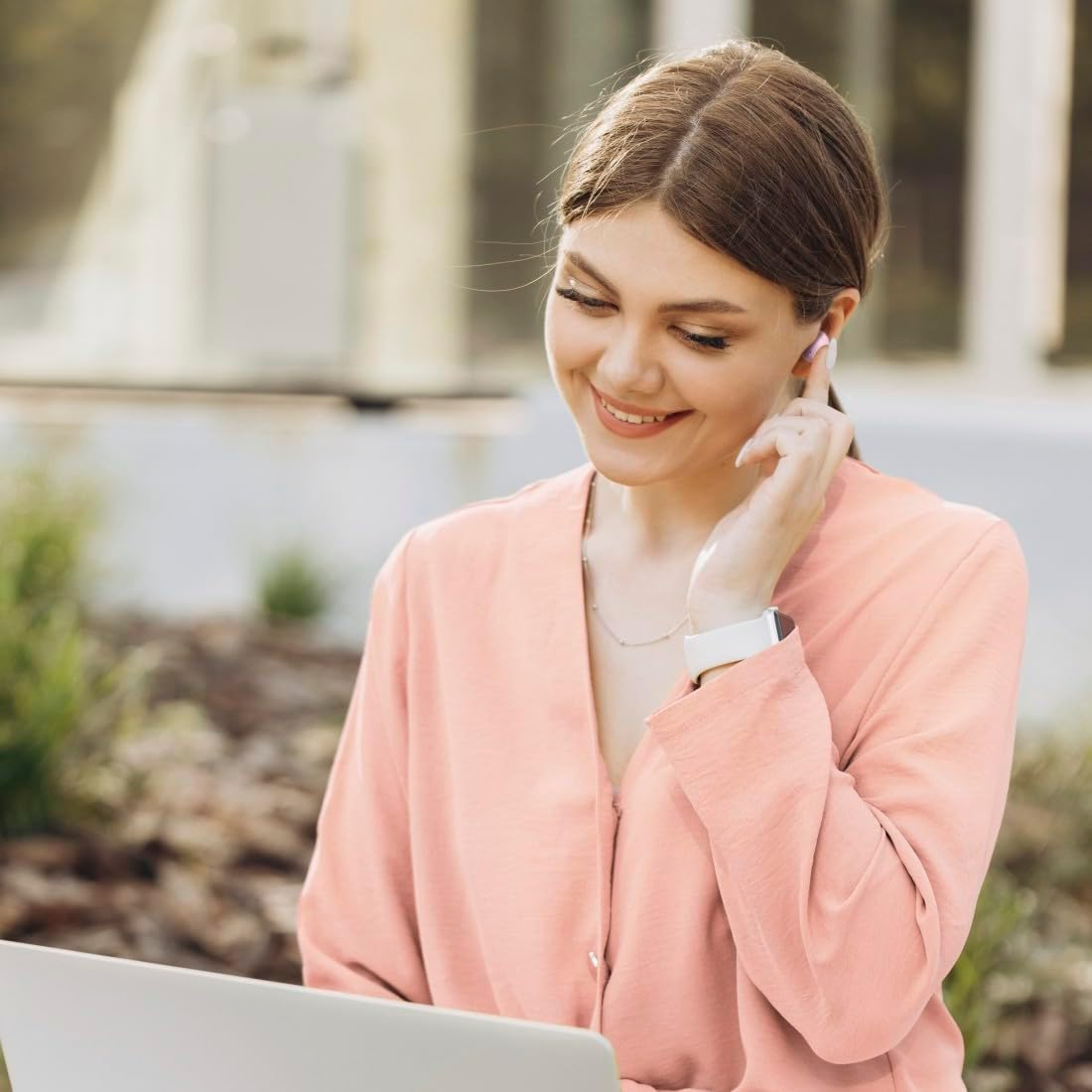 Hama Freedom Buddy II True Wireless Earbuds, ENC, Pink image number 2