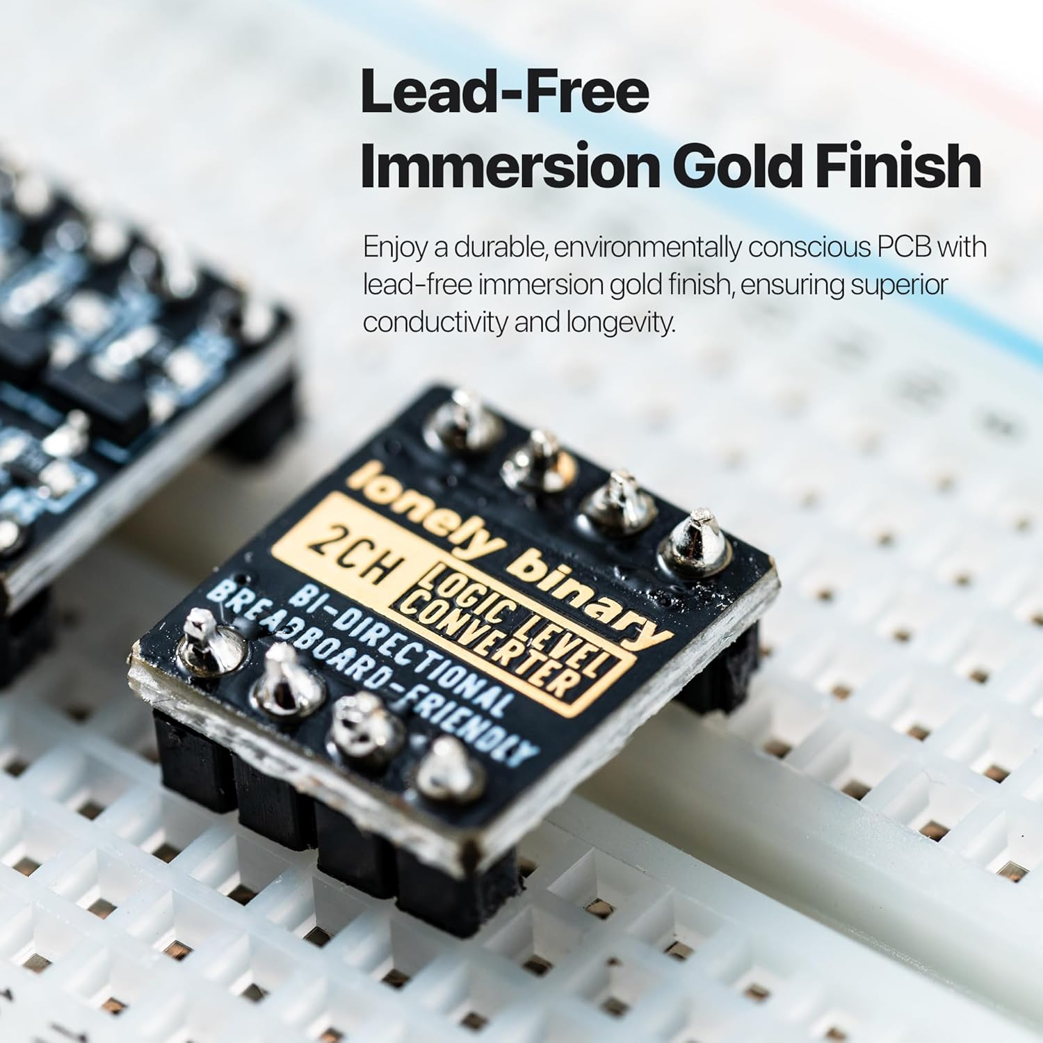 27Pcs Logic Level Converter Kit &ndash; Lead-Free Bi-Directional Voltage Shifters (2CH, 4CH, 6CH) Gold Edition image number 5