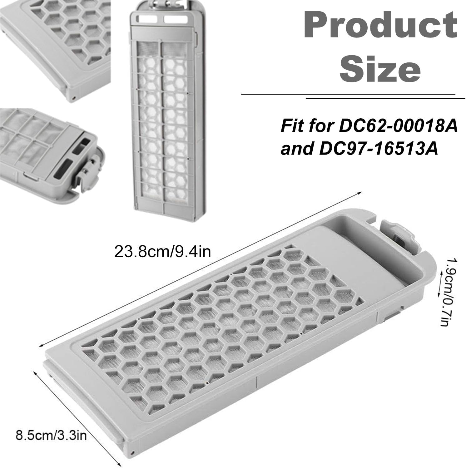 Plastic Trap for Washing Machine, Filter Box Replacement Household Washing Machine Filter Washing Machine Laundry Filter Box Replacement for Samsung DC620018A & DC976513A image number 5