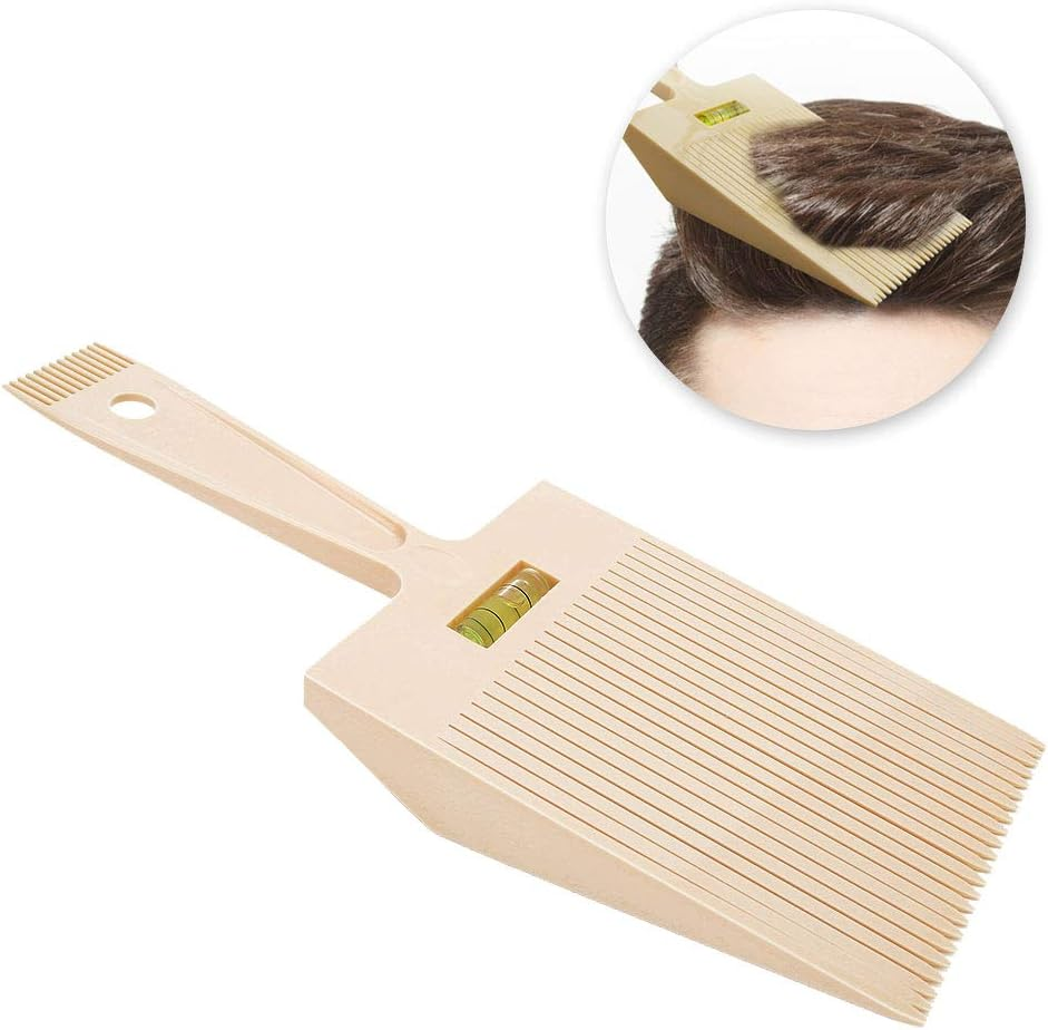 Haosie Flat Top Comb, Dual Ended Flattopper Comb, Barber Hair Comb Tool with Level Bang Liquid, Professional Haircut Level Comb image number 3