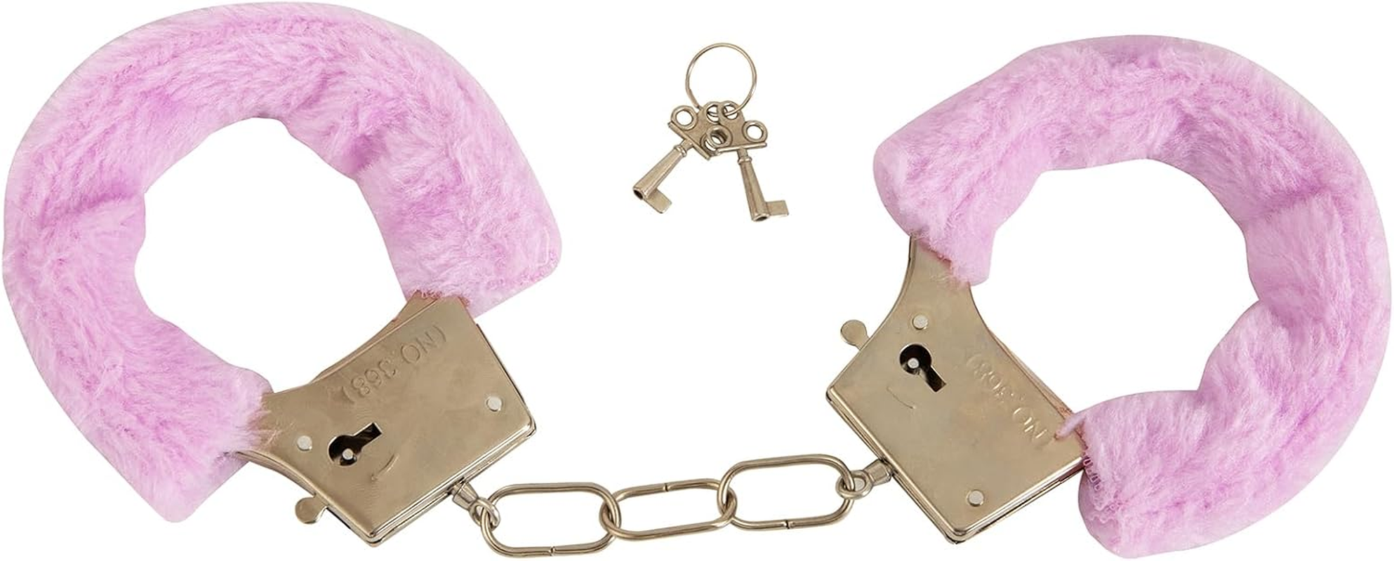 JDFHFGB Sexy Plush to Y Handcuffs Set for Couple Cosplay Police Prop with Keys & Party Supplies (Pink)