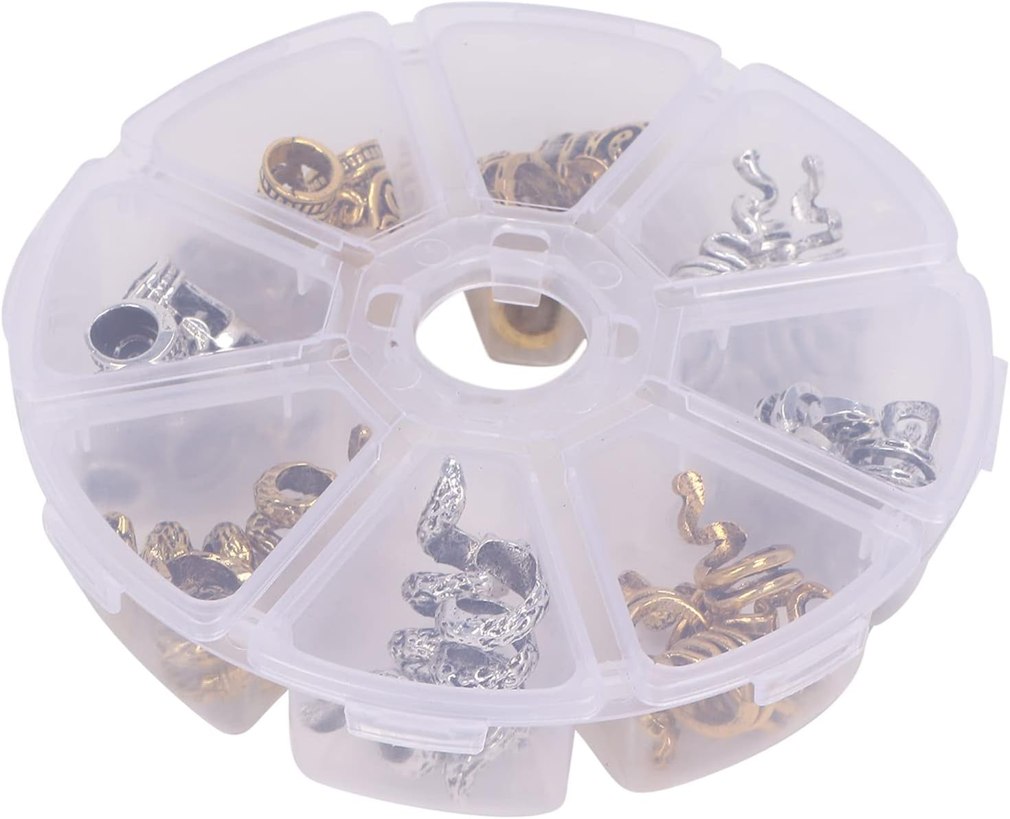 Hair Braiding Beads, DIY Decorative Viking Beard Hair Beads for Parties, Film Festivals, Weddings image number 1