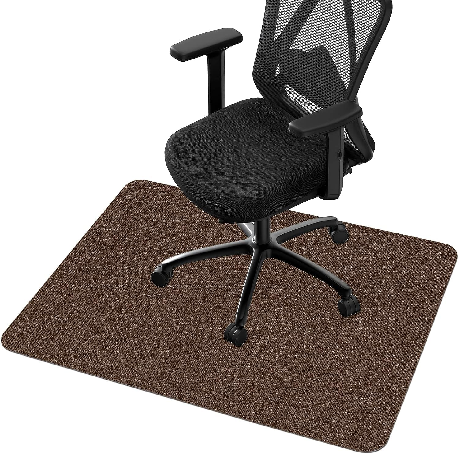 Jabykare Office Chair Mat Carpet for Hard Floor, Computer Desk and Gaming Rolling Chair Protector (Grey, 90 * 120 Cm)