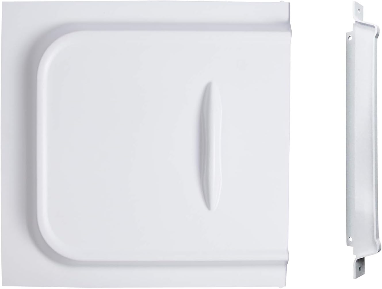 RVMATE Screen Door Slide with Slide Stop, 12" Panel for RV, Trailer, Camper, Motor Home, White image number 2