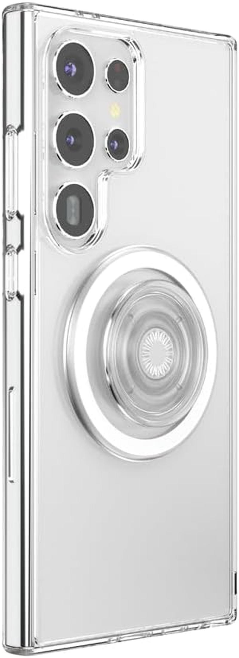 Popsockets Samsung Galaxy S24 Ultra Case Compatible with Magsafe, with Magnetic round Phone Grip Included, Phone Case for Galaxy S24 Ultra - Clear