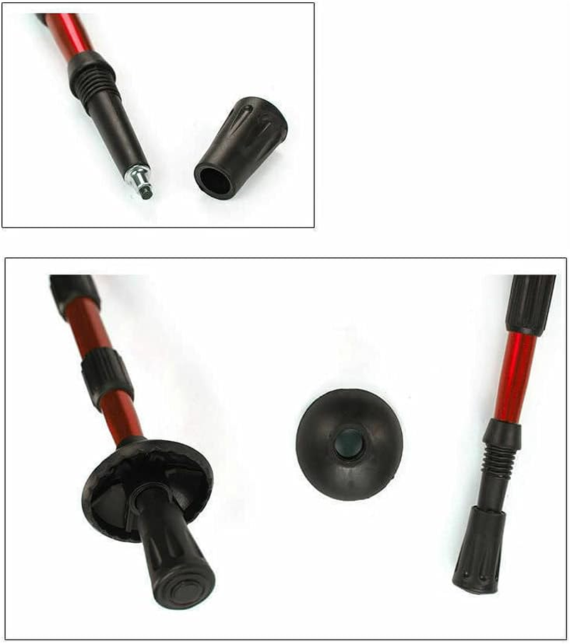 2X Lightweight Hiking Trekking Poles Walking Stick anti Shock Adjustable image number 3