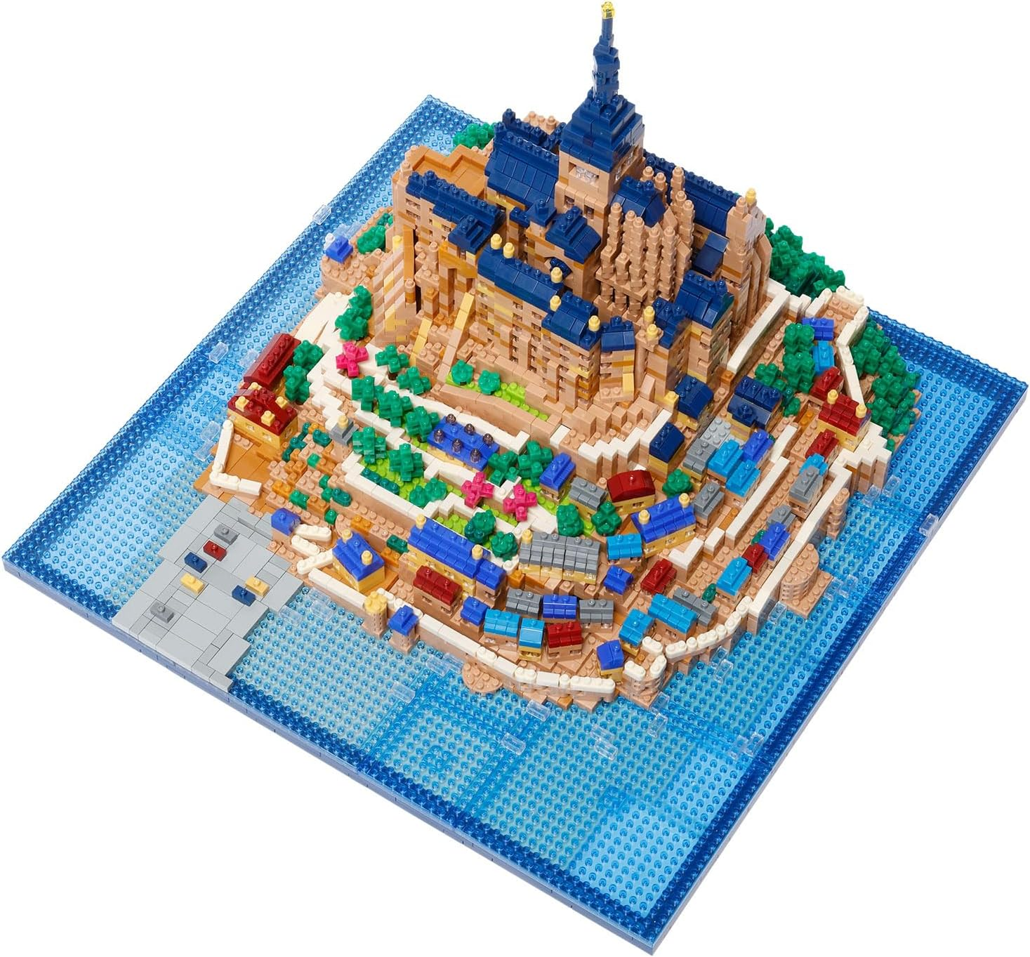 Kawada NB-059 Nanoblock, Mont Saint Michel Deluxe Edition, 8.1 X 11.0 X 11.0 Inches (20.6 X 28 X 28 Cm), for Ages 12 and up Interior Hobby