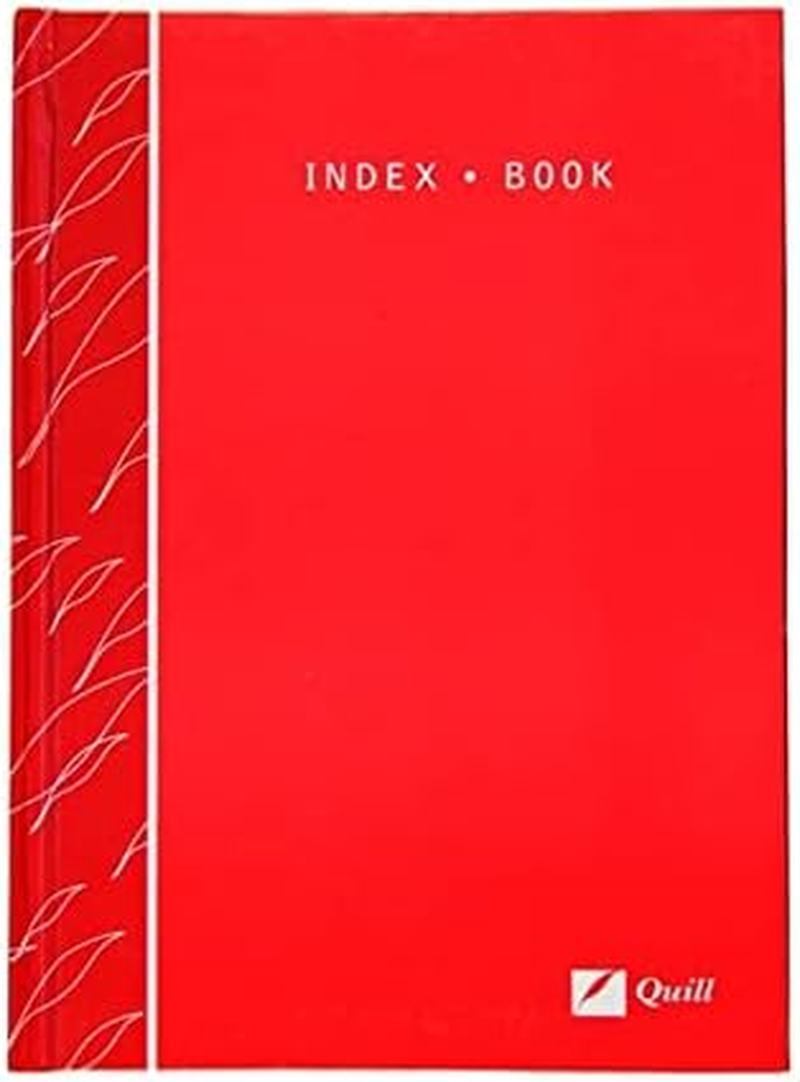 Quill, Index Book, 70Gsm, A5, 160 Pages, Red