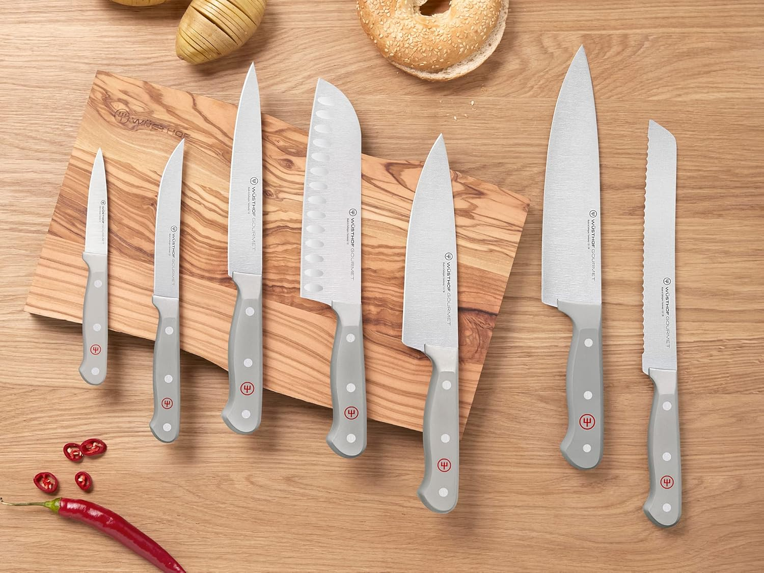 W&Uuml;STHOF Gourmet Chef'S Knife, 20 Cm, Grey image number 2