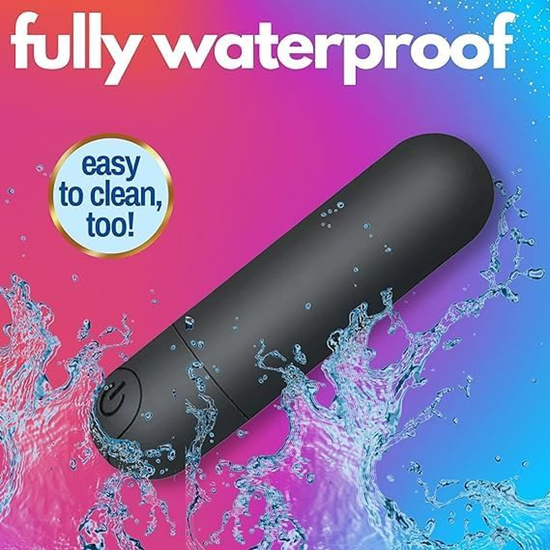 Black Silicone Mini Bullet Vibee - 10 Modes Rechargeable Bullet Waterproof -Toys for Women Men Adult image number 3