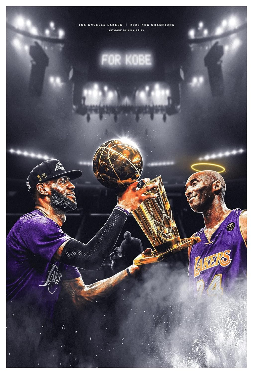 Kobe Poster Basketball Sports Legend Star Art Poster Canvas Wall Art40X60Cm Unframed (M)