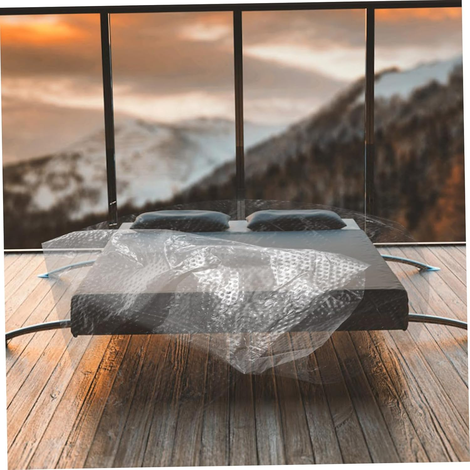 Pre-Taped Masking Film 3 Rolls Adhesive Protective Plastic Sheeting for Automotive Painting 30Cm 40Cm 55Cm for Home Renovation and Furniture Protection image number 6