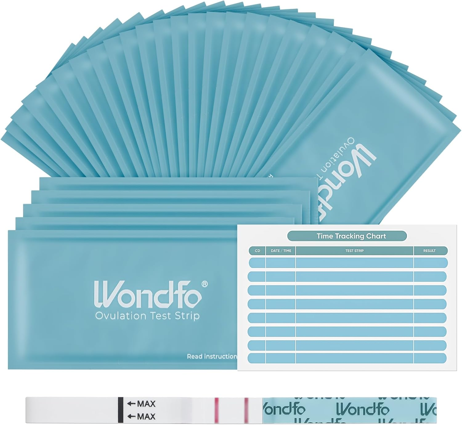 Wondfo Ovulation Test Strips 100 Pack Ovulation Fertility Predictor Kit 5MM Width Help You Identify the Most Fertile Days image number 5