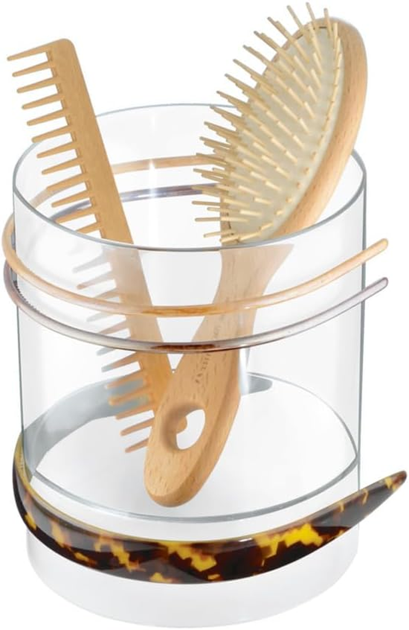 Interdesign Clarity Hair Care Organizer, Accessory Holder to Hold Hair Ties, Elastics, Clips, Headbands - Clear image number 3