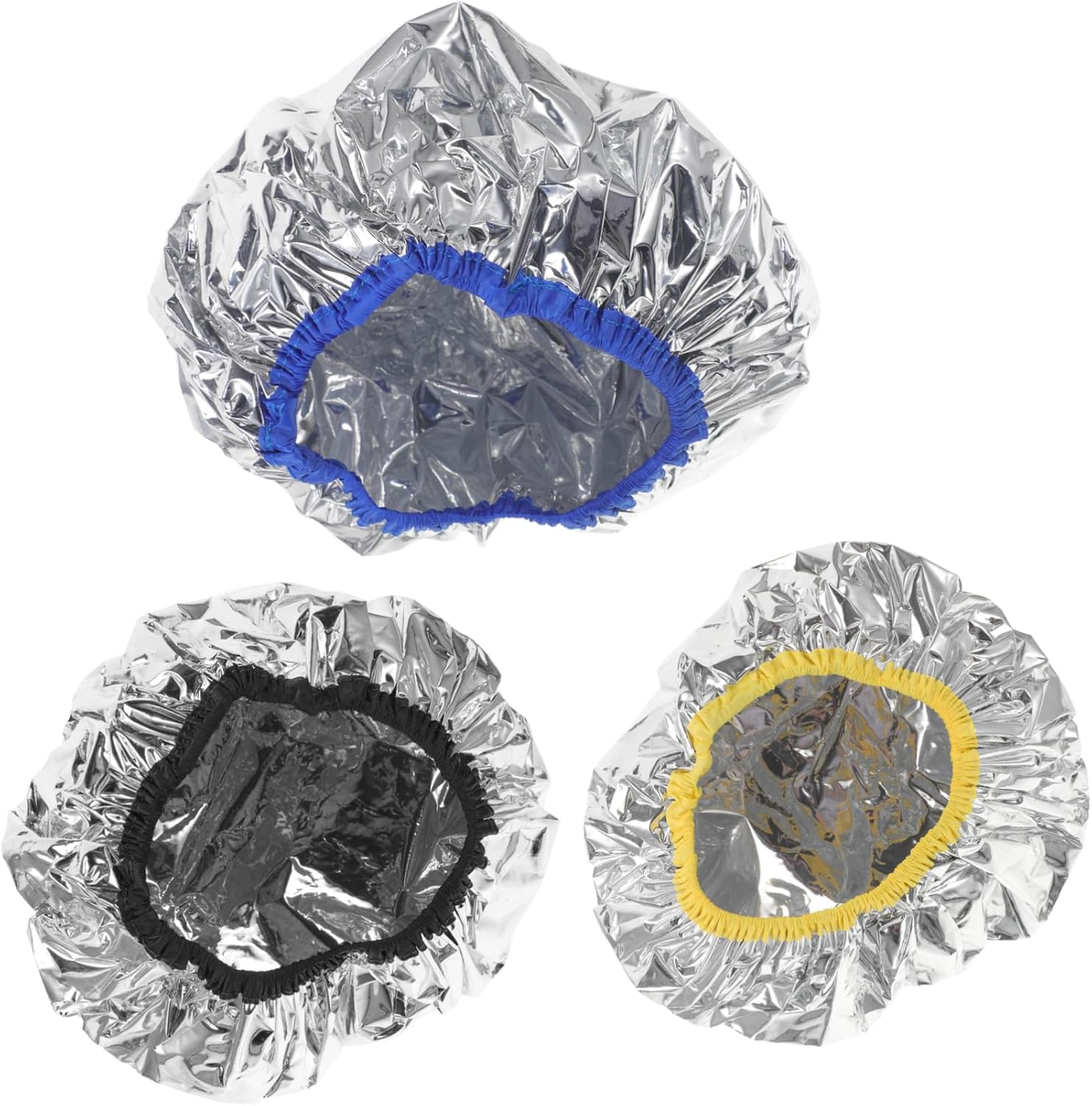FRCOLOR 6Pcs Tinfoil Cap for Deep Conditioning Hair Mask Elastic Sleeping Cap Bulk Shower Heat for Hair Treatment Spa Shower Dye Oil Processing image number 3