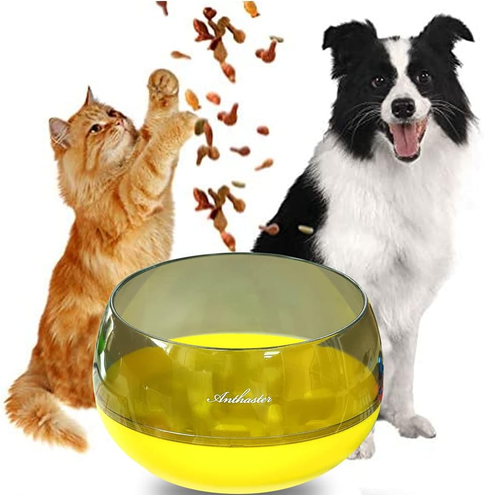 Dog Feeder Slow Eating Pet Bowl Eco-Friendly Durable Non-Toxic Preventing Choking Healthy Design Bowl for Dog Pet Slow Feeder&hellip; (Yellow) image number 3