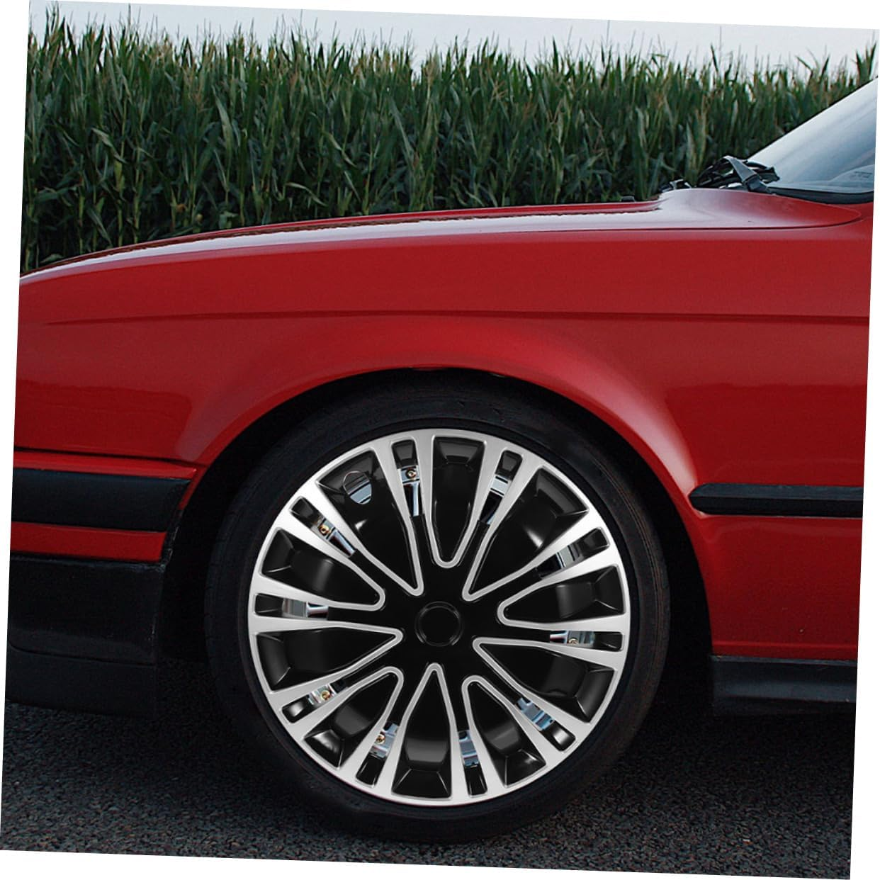 SEWOART 2Pcs Car Hubcap Wheel Rim Covers Decorative Hubcaps for Auto Truck SUV Automotive Hub Cap Replacement Wheel Cover