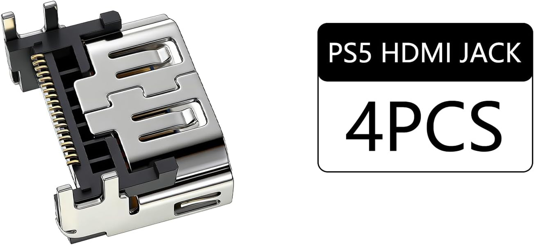 Yxvyxymyxxg 4Pcs HDMI Port Socket Connector Compatible for PS5 Socket Jack Interface Connector Replacement for PS5 Console image number 2