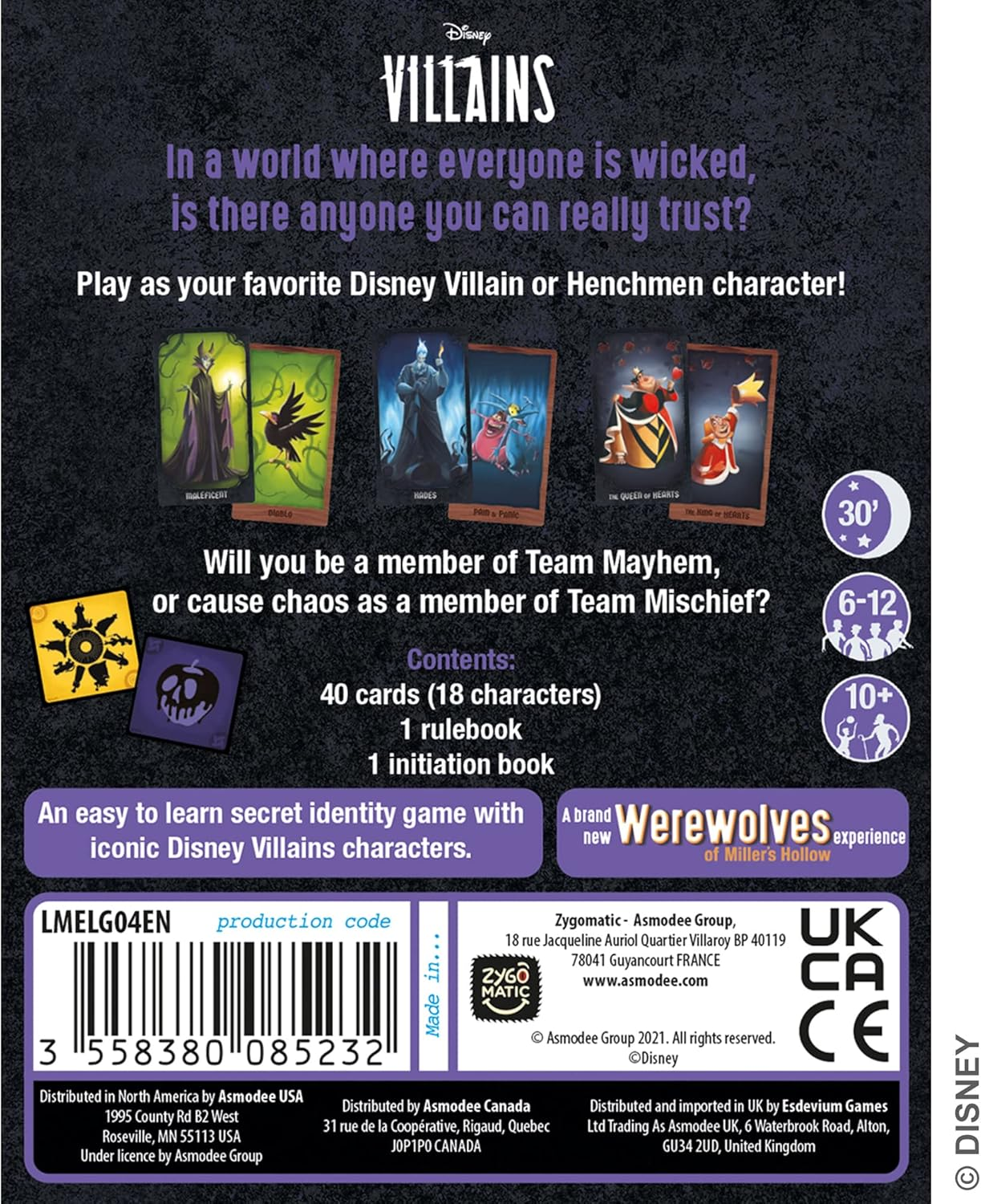 Lui-Meme Disney Villains: Gathering of the Wicked Card Game