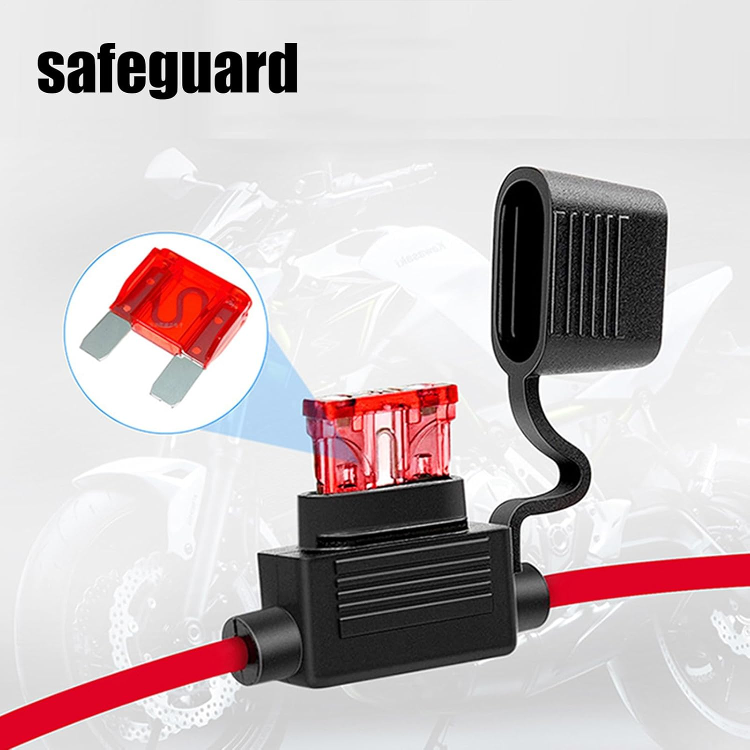Motorcycle Phone Charger - Motorcycle SAE to USB Adapter with LED Voltmeter - Waterproof Boats Phone Accessories Adapter for Car, Atvs