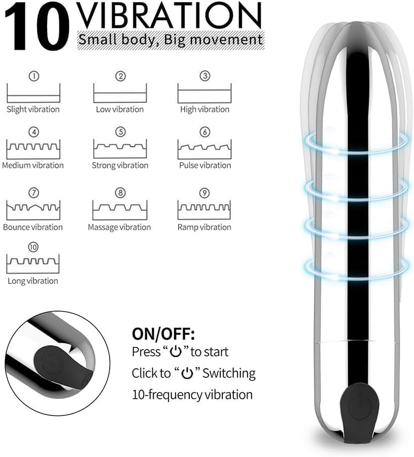 10 Frequency Mode Portable Lipstick Toy Handheld Travel Bag Bullet Tool Silicone Ball Women'S Fun Mute Waterproof Bullet Rod Electric Playback image number 2