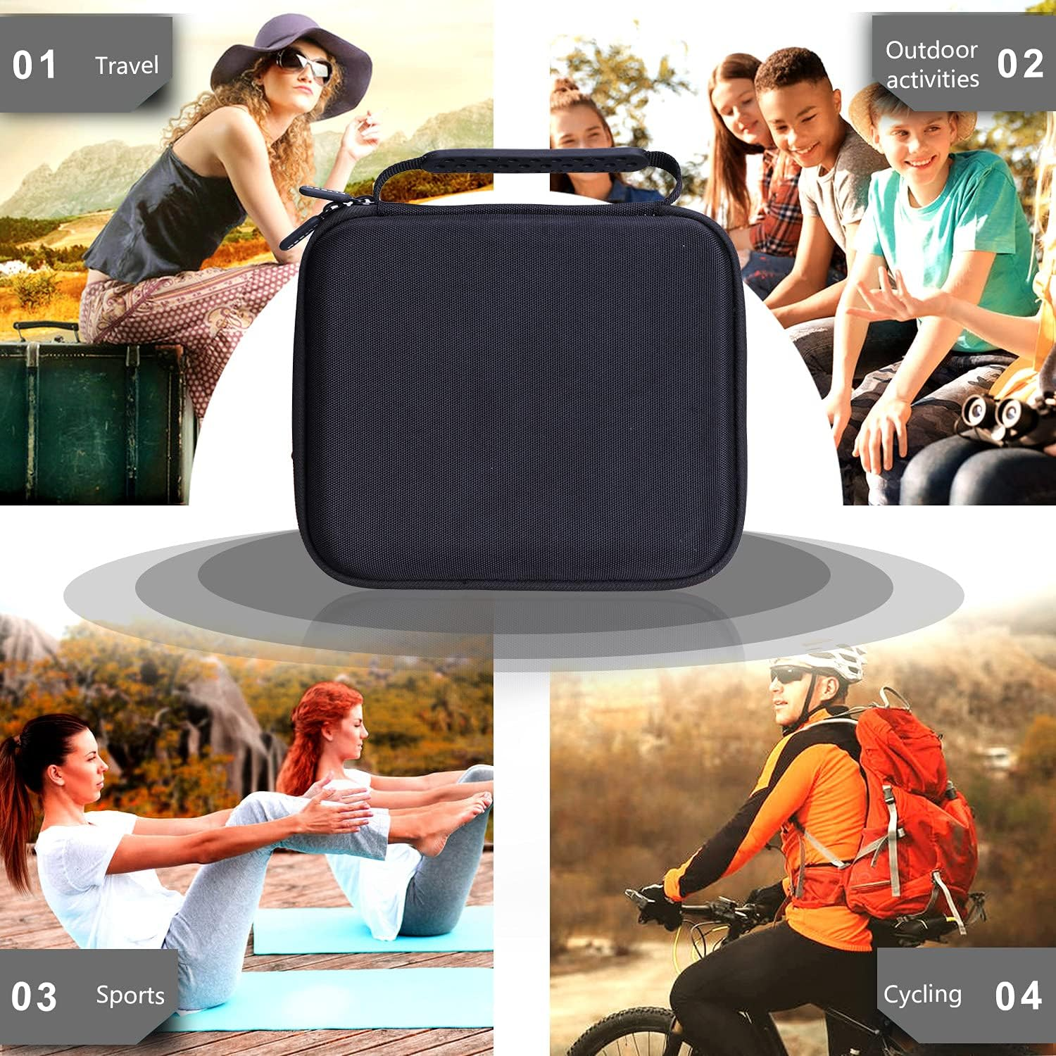 LTGEM EVA Hard Case Compatible with Dremel Versa Cleaning Tool- Grout Brush- Bathroom Shower Scrub- Kitchen & Bathtub Cleaner - Travel - Protective Carrying Storage Bag image number 6